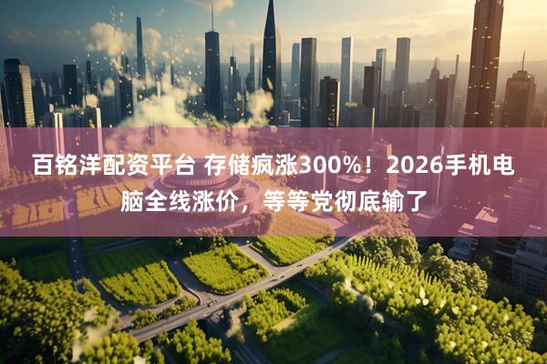 百铭洋配资平台 存储疯涨300%！2026手机电脑全线涨价，等等党彻底输了